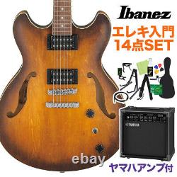 Ibanez As53 Tf Electric Guitar Beginner 14 Pieces Set With Yamaha Amplifier