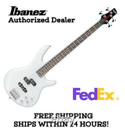 Ibanez Gsr200 Bass Guitar White, Full Set-up And Free Shipping