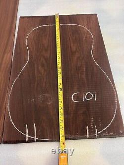 Indian Rosewood Back And Side Set Figured Grains Free Shipping