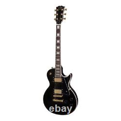 J&D Luthiers LP-Style Electric Guitar (Black) JD-DLP-BLK. INCLUDES SETUP