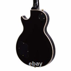 J&D Luthiers LP-Style Electric Guitar (Black) JD-DLP-BLK. INCLUDES SETUP