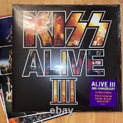 KISS Alive III US 2LP Set 30th Ltd. Ed. Yellow & Orange Swirl Vinyl See Descr