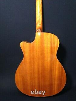 Kriens All-Mahogany+Flame Maple Veneer Electro-Acoustic Guitar+Free Bag KA-430CS