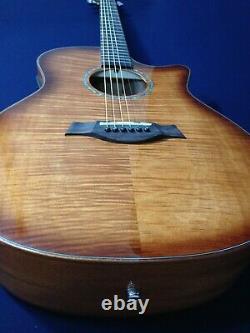 Kriens All-Mahogany+Flame Maple Veneer Electro-Acoustic Guitar+Free Bag KA-430CS