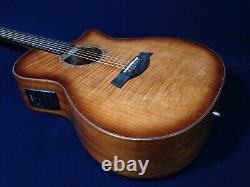 Kriens All-Mahogany+Flame Maple Veneer Electro-Acoustic Guitar+Free Bag KA-430CS