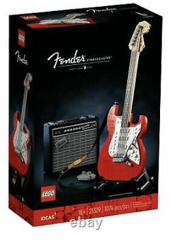 LEGO 21329 Ideas 1970's Fender Stratocaster Guitar Display Model Building Set