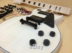 LP Electric Guitar DIY Kit, No-Soldering, Maple Set Neck, Black Hardware 238DIY SMB