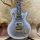 Lp White Flame Maple Top Electric Guitar Set Fingerboard With Abalone 6 Strings