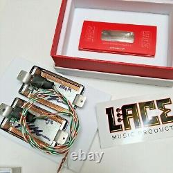 Lace Sensor Holographic Fibers Alumitone humbucker set, built by Jeff Lace