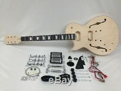 Left-Handed Electric Guitar 239LH DIY Kit, No-Soldering, Set Neck, Semi-Hollow Body