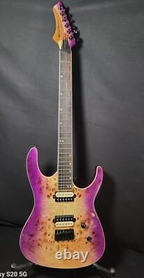 Leo Jaymz Monsoon /Maroon and Tan Burl/Free Set up and Shipping