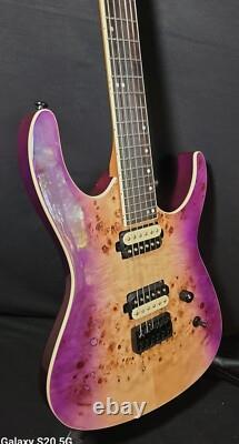 Leo Jaymz Monsoon /Maroon and Tan Burl/Free Set up and Shipping