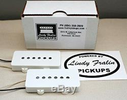 Lindy Fralin Jazzmaster Guitar Pickup Set of 2 White Made in USA 2 Wire +Gifts