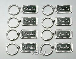 Lot of 8 Fender Guitars Rhinestone Key Chain Brand New with Tag Set of 8
