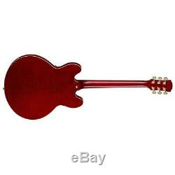 Luna Athena Semi-Hollow-Body Electric Guitar, Trans Red #ATH 501 RED