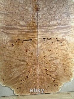 MAPLE BURL Luthier wood Guitar Top Bass Wood Lumber Materials