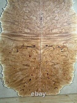 MAPLE BURL Luthier wood Guitar Top Bass Wood Lumber Materials