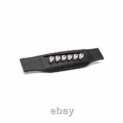 Martin APP0004 Luxe Liquidmetal Bridge Pin Set Bone with Red Inlay