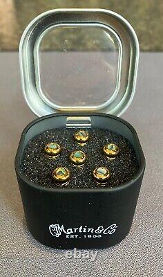 Martin APP0014 Luxe Liquid Metal Bridge Pin Set Gold with Paua Abalone