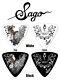 Mary's Blood Rio Model Bass Pick Black & White Set New Sago Guitars Withtracking#