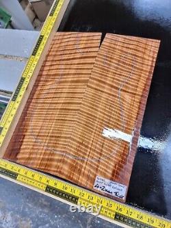 Master Grade Ancient Quilted Redwood Bookmatched Guitar Top Set Luthier Supplies