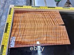 Master Grade Ancient Quilted Redwood Bookmatched Guitar Top Set Luthier Supplies