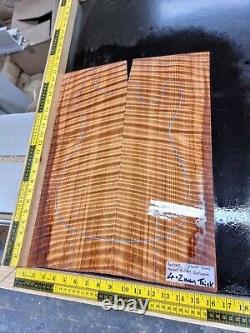 Master Grade Ancient Quilted Redwood Bookmatched Guitar Top Set Luthier Supplies