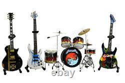 Metallica Miniature Guitars and Drum Mega Set