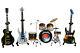 Metallica Miniature Guitars And Drum Mega Set