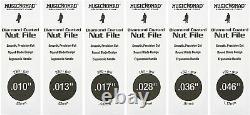 Music Nomad MN668 6 pc. Electric Guitar Diamond Coated Nut File Set Light