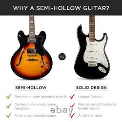 NEW All-Inclusive Semi-Hollow Body Electric Guitar Set 2020