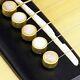 New Bridge Pin Set Tone Pin For Acoustic Guitars Tp3m Solid Brass Pearl Inlay
