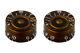 New Chocolate Speed Control Knobs For Guitars Set Of 2 Pk-0130-036