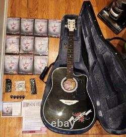 NEW Esteban's Crystal Heart Limited Edition Rock-On Acoustic Electric Guitar Set