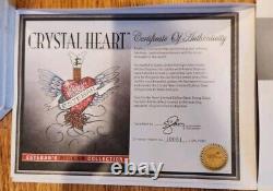 NEW Esteban's Crystal Heart Limited Edition Rock-On Acoustic Electric Guitar Set