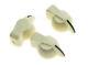 New Set Of 3 Chicken Head Pointer Knobs For Amps, Pedals + Guitars Aged White