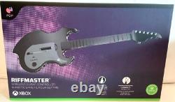 NEW Xbox One X/S Wireless Black RIFFMASTER GUITAR + ROCK BAND 4 GAME Bundle Set