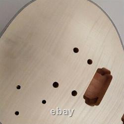 New 1 set LP Unfinished Electric Guitar Kit Guitar Neck and Body Mahogany DIY