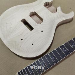 New 1 set unfinished guitar neck and body PRS style electric guitar kit DIY part