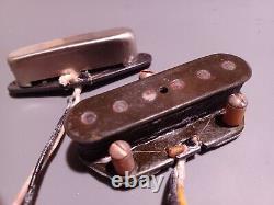 New Aged Set of 1950B Broadcaster Blackguard Tele Pickups Handwound Made in USA