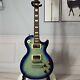 New Blue Burst Electric Guitar Set In Joint Solid Type 6 String Chrome Part