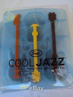 New Cool Jazz Fred & Friends Silicone Popcicle Molds Guitars Three(3)sets Of 3