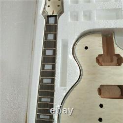 New DIY 1 set unfinished electric guitar kit mahogany body and guitar neck