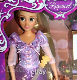 New Disney Store Rapunzel Singing 11 Doll Deluxe Set Guitar Tangled Princess