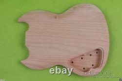 New Electric Guitar Body Replacement Set in Heel SG Style Mahogany wood HH Style