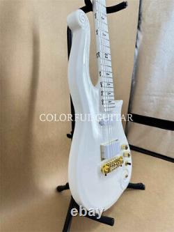 New Electric Guitar White Cloud Prince Symbol Gold Party Point Set Fast Delivery