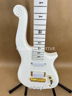 New Electric Guitar White Cloud Prince Symbol Gold Party Point Set Fast Delivery