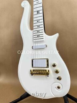 New Electric Guitar White Cloud Prince Symbol Gold Party Point Set Fast Delivery