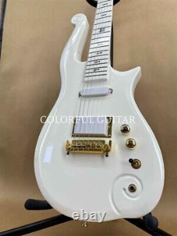 New Electric Guitar White Cloud Prince Symbol Gold Party Point Set Fast Delivery