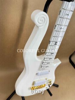 New Electric Guitar White Cloud Prince Symbol Gold Party Point Set Fast Delivery